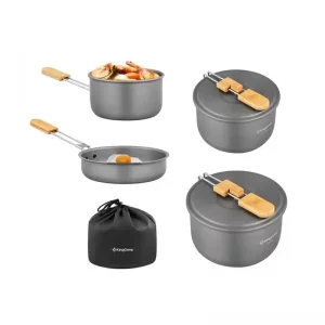 ست قابلمه و تابه مسافرتی کینگ کمپ KA2126