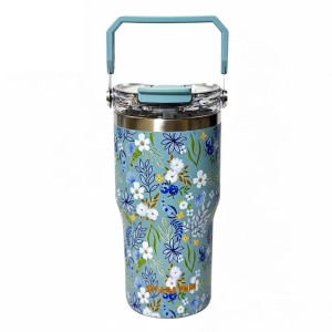 تراول ماگ دوحالته دسته دار طرح گل دار Sitarayuri ظرفیت 600 میلی لیتر