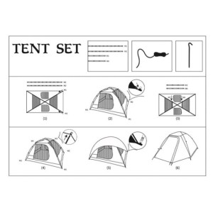 چادر کوهنوردی 3-2 نفره پکینیو مدل Pekynew K2021-A