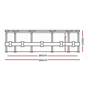 استخر پیش ساخته روکار گرد بست وی مدل 5614W