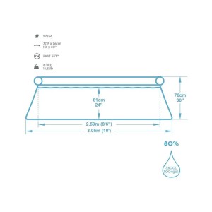 استخر پیش ساخته ایزی ست بست وی مدل 57266