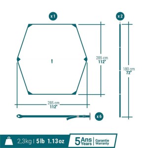 سایه بان مسافرتی کچوا مدل TARP L