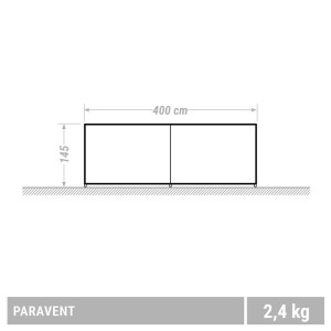 بادگیر مسافرتی و کمپینگ کچوا مدل WINDBREAK