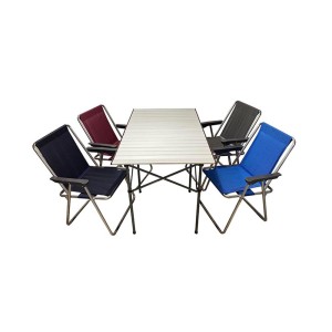 ست میز تاشو 6 نفره پرستیژ با صندلی 4 نفره آتروپاد مدل APB-4