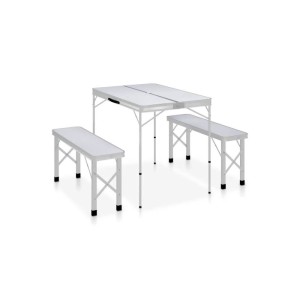 میز صندلی تاشو چهار نفره آلومینیومی مدل TCN-4