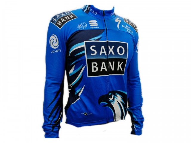 پیراهن دوچرخه سواری آستین بلند مدل SAXO BANK