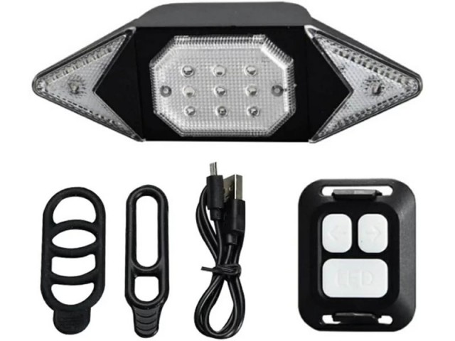 چراغ عقب دوچرخه راهنما دار وایرلس مدل LY-6700