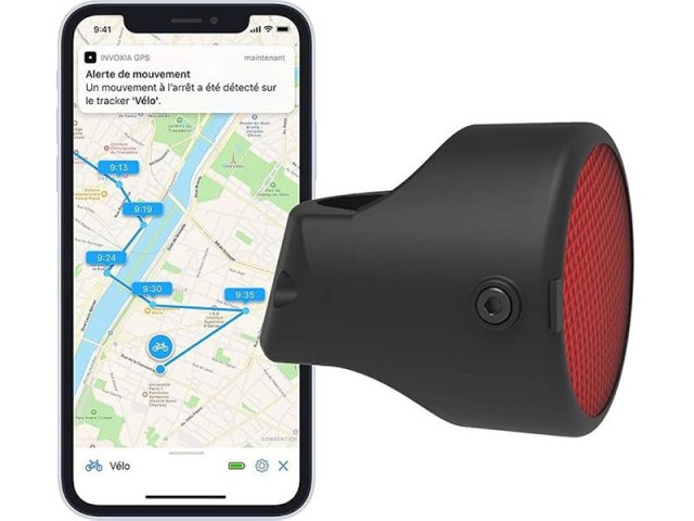 چراغ عقب دوچرخه ردیاب دار invoxia