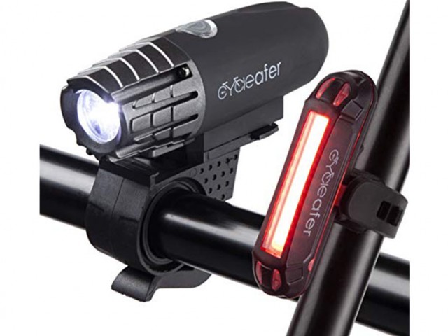 چراغ جلو و عقب دوچرخه شارژی cycleafera