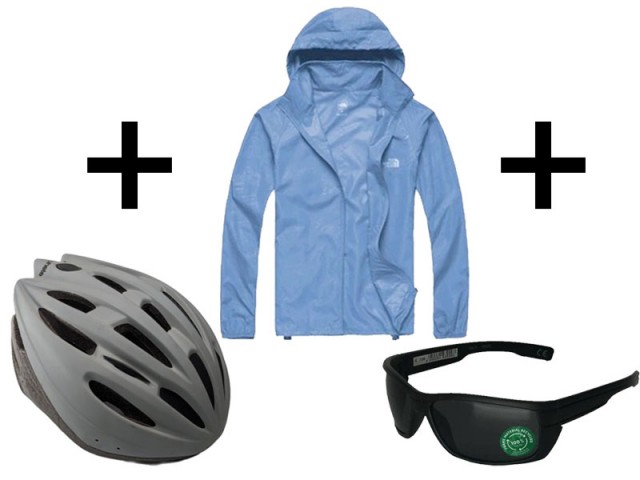 پک تخفیفی ویژه 3 عددی بادگیر و عینک و کلاه دوچرخه