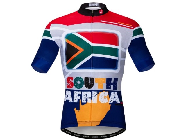 تی شرت آستین کوتاه دوچرخه سواری مردانه SOUTH AFRICA
