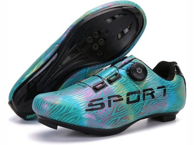 کفش دوچرخه سواری کورسی مدل رنگین کمانیSPORT