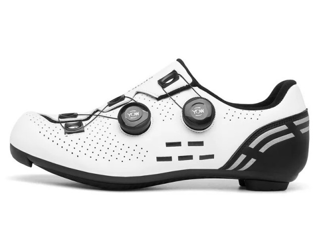 کفش دوچرخه سواری کورسی سفیدمشکیSPORT