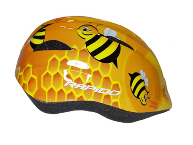 کلاه ایمنی دوچرخه سواری بچه گانه راپیدو RAPIDO زرد قناری