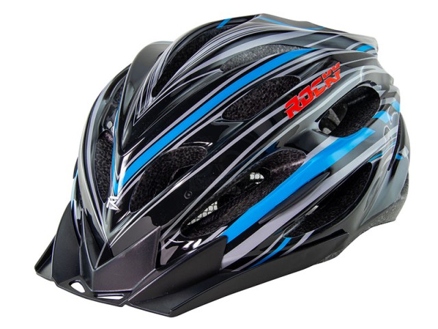 کلاه دوچرخه سواری راکی مدل اچ بی 31 مشکی آبی Rocky Bicycle Helmet HB31 M 58-61cm Blue White
