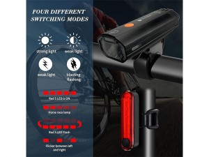 چراغ جلو و عقب دوچرخه Pezimu LED Fahrradlicht