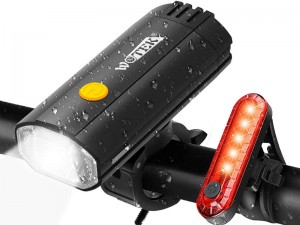 چراغ جلو و عقب دوچرخه ضد آب شارژی WOTEK
