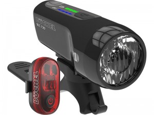 چراغ جلو و عقب دوچرخه ضد آب شارژی BUCHEL