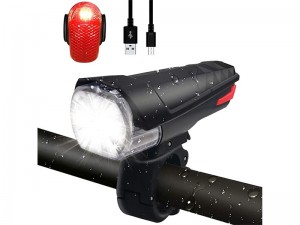 چراغ جلو و عقب دوچرخه ضد آب شارژی K1180
