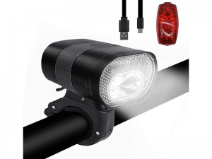 چراغ جلو و عقب دوچرخه ضد آب شارژی K1323