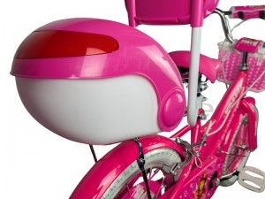 عکس از پشت دوچرخه دخترانه سایز 16 مدل Travis Girl bike