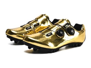 کفش دوچرخه سواری کورسی طلایی قرقره ای