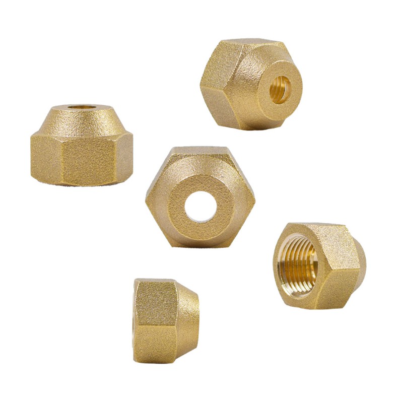 مهره برنجی طرح کستل سایز  1/4