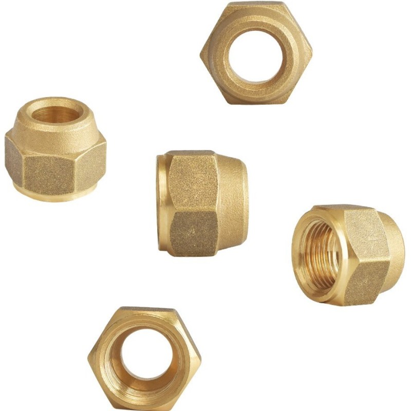 مهره برنجی طرح کستل سایز 1/2