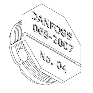 سوزن شیر انبساط دانفوس شماره 4 بدنه 2