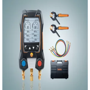 گیج هوشمند منیفولد تستو Testo 550S-با شیلنگ، بلوتوث و منیفولد دو شیر