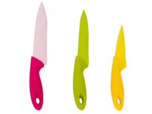 ست چاقو آشپزخانه 3 پارچه ساده