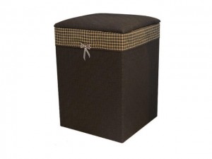 سبد لباس چرمی