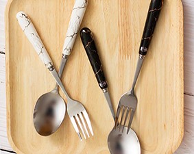 سرویس قاشق چنگال MGS طرح ماربل