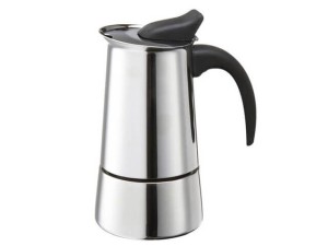قهوه جوش اسپرسو ساز دستی استیل مدل ایتالیایی 6 کاپ