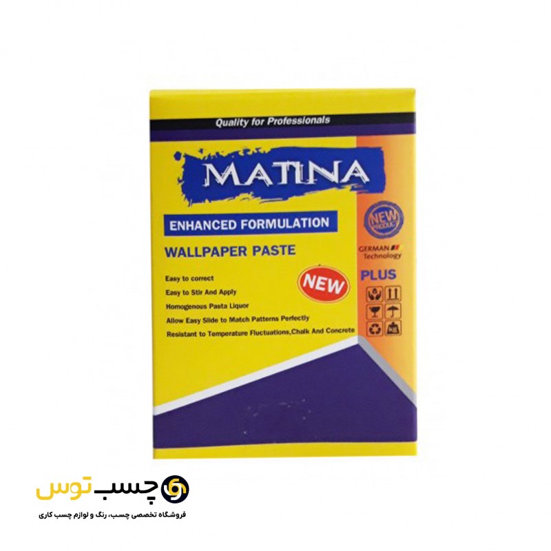 چسب کاغذ دیواری متینا وزن 90‌ گرم