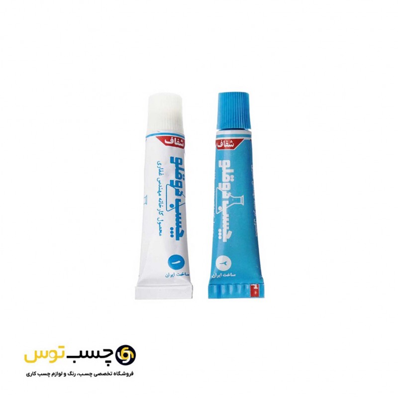 چسب دوقلوی همه کاره شفاف غفاری وزن 20 گرم