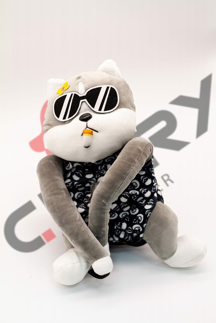 عروسک دستمال کاغذی گربه مافیایی