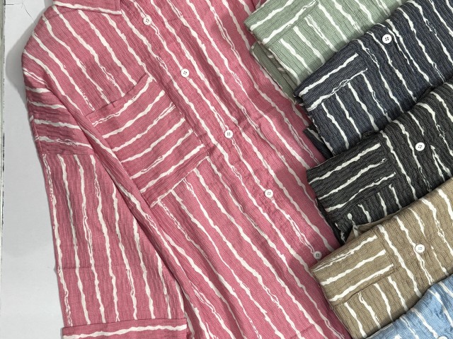 شومیز جلو دکمه مدل پرنیان