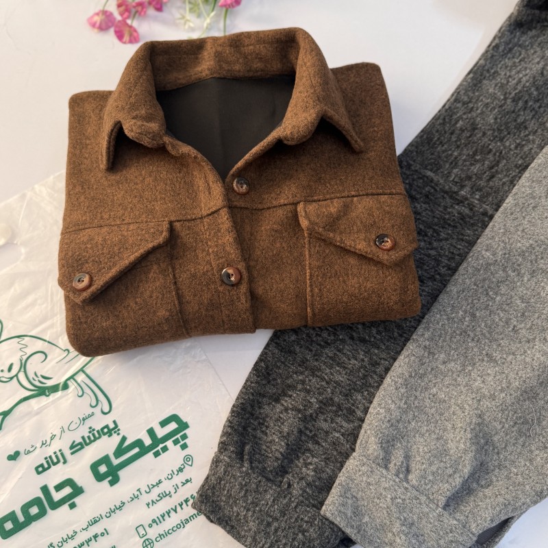 کت پشمی مدل آنبل