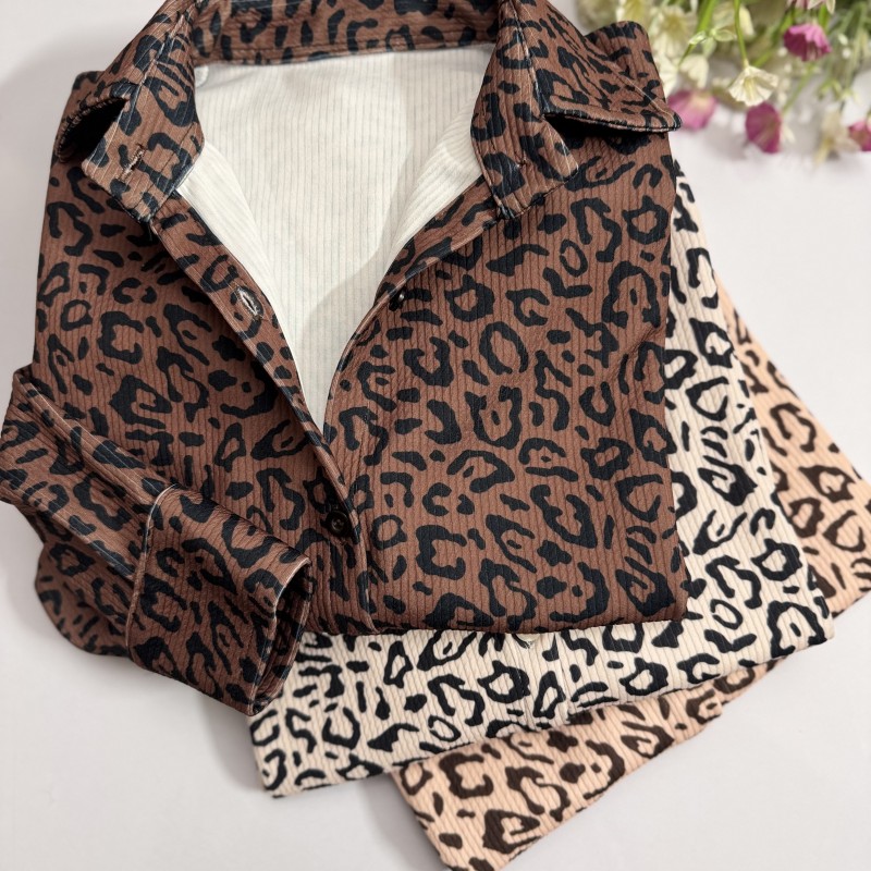 شومیز  تسلا پلنگی