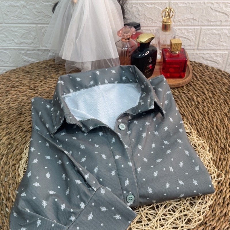 شومیز زنانه طرح برگ بهاری