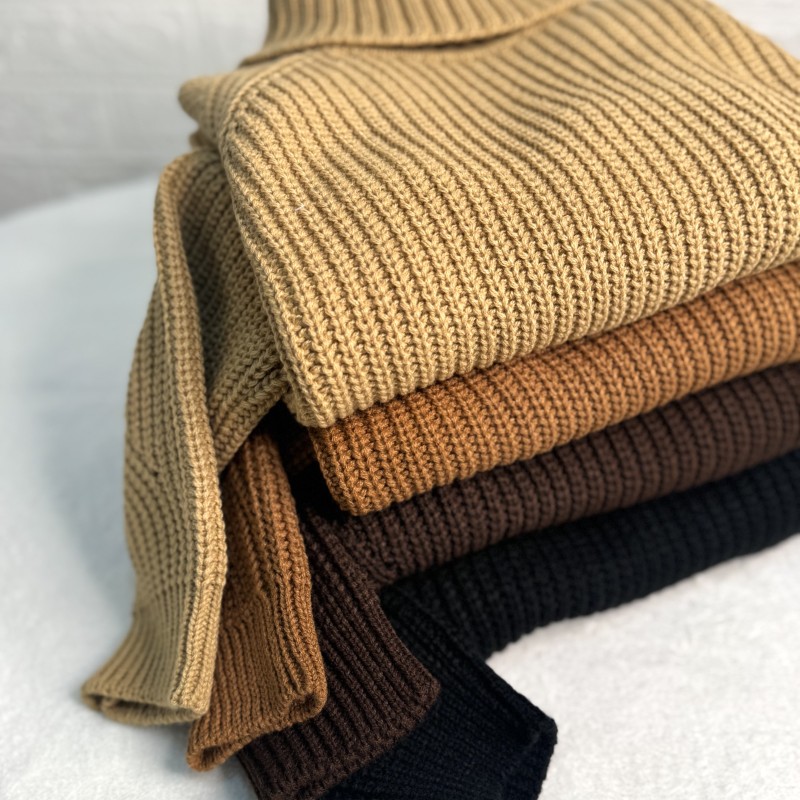 بافت یقه‌دار زنانه فری‌سایز گرم و نرم