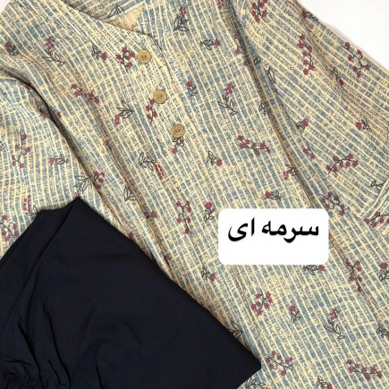 ست تونیک شلوار مدل دل بهاری