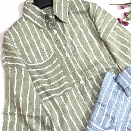 شومیز جلو دکمه مدل پرنیان