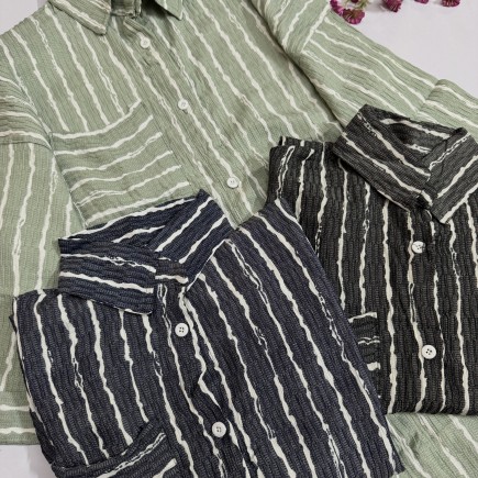 شومیز جلو دکمه مدل پرنیان