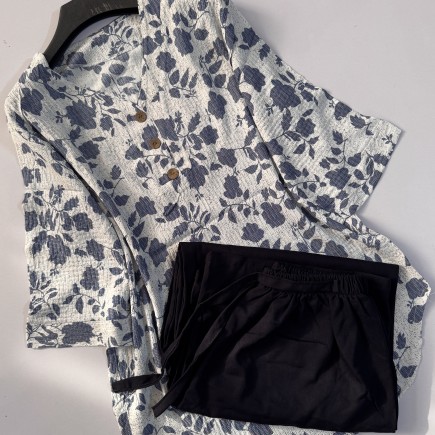 ست تونیک شلوار مدل دل بهاری