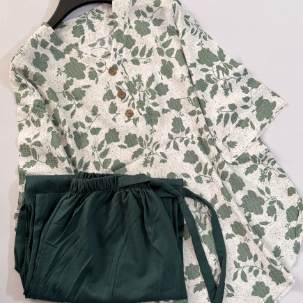 ست تونیک شلوار مدل دل بهاری