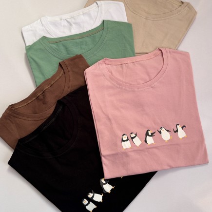 تیشرت رنگی پنگوئن