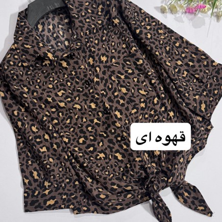 شومیز پلنگی گره ای