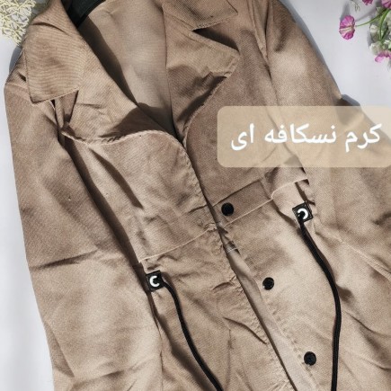 مانتو مخمل مدل بارانی